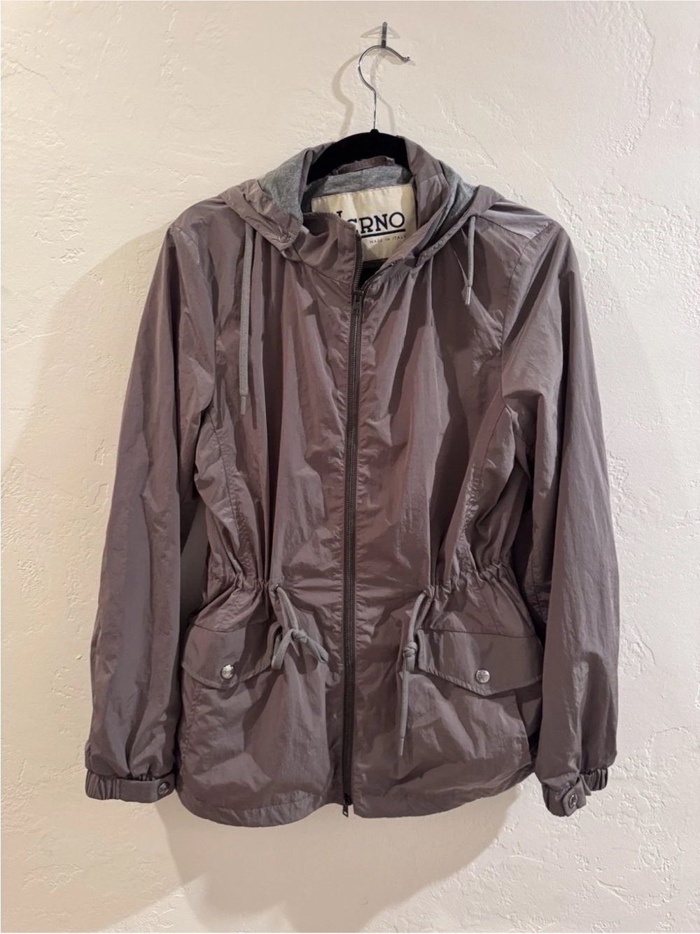 Herno Dusty Taupe Hooded Utility Jacket